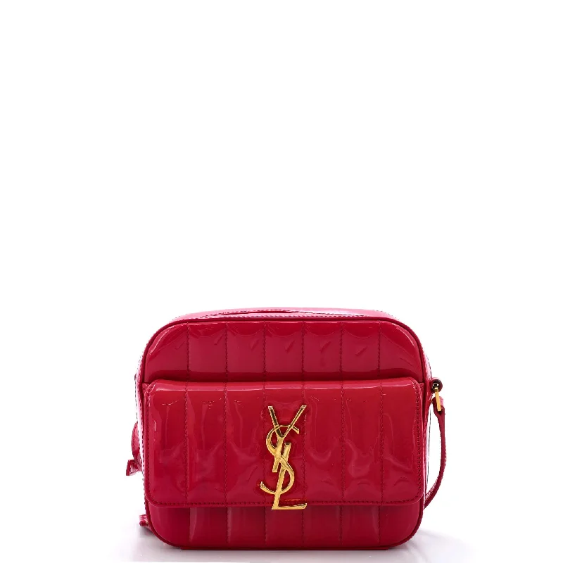Inspired Bags For High-End Fashion Vicky Camera Bag Vertical Quilt Patent Medium
