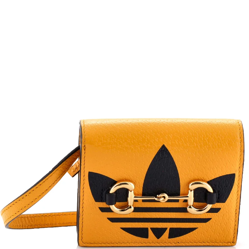 Flash Sale On Premium Bags x adidas Horsebit Flap Card Case on Strap Leather