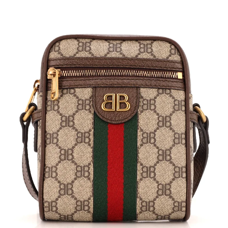 Eco-Friendly Bags With Discounts x Gucci The Hacker Project Zip Messenger Bag BB Coated Canvas Mini