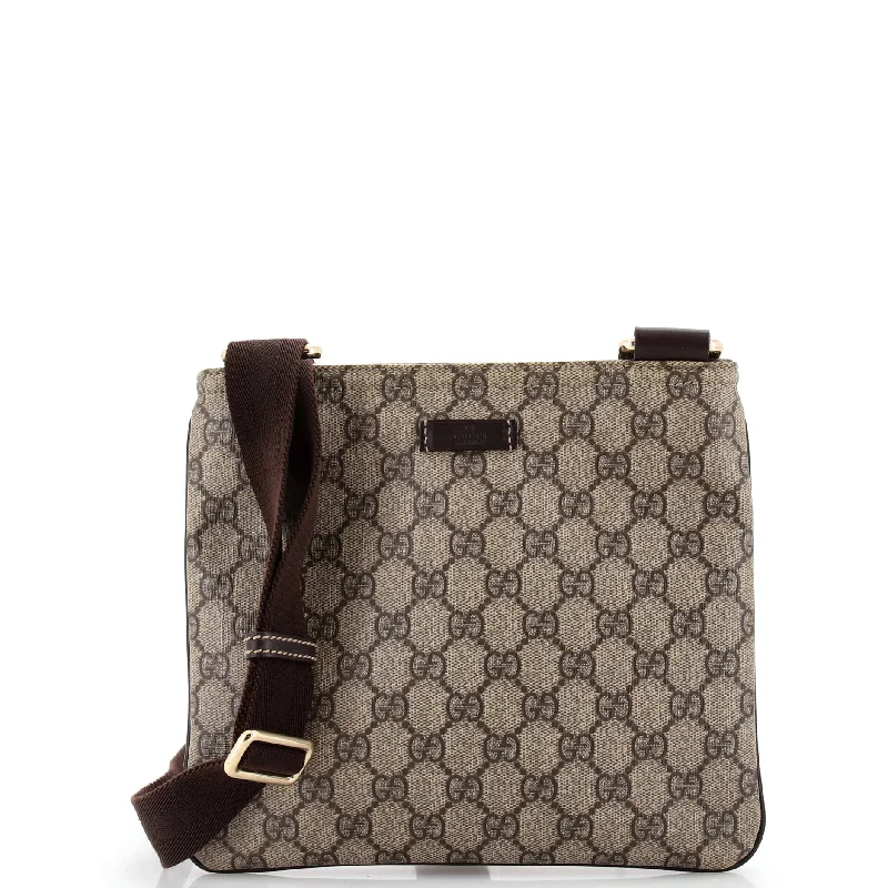 Luxury Bags On Sale Zip Top Messenger Bag GG Coated Canvas Small
